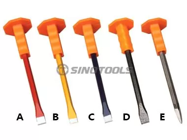 Cold Chisel with Rubber Holder