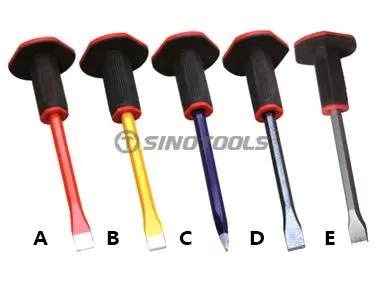 Cold Chisel with Rubber Holder