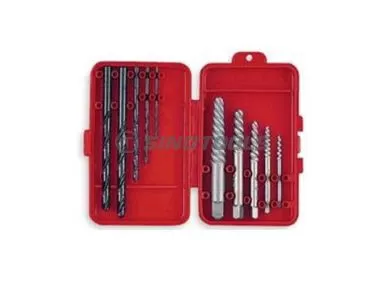 10PC Screw Extractor And Drill Set, Coarse Thread