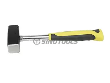 Stoning Hammer, Double Color Sleeve Steel Tubular Handle