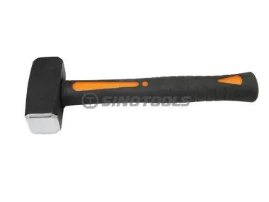 German Type Stoning Hammer With Double Color Plastic-Coating Handle