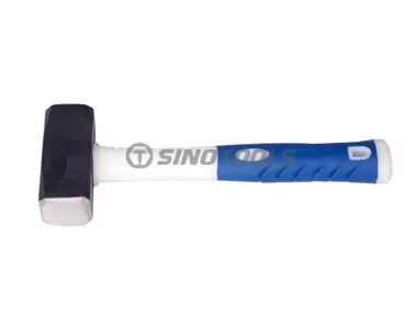 German Type Stoning Hammer With Half Plastic-Coating Handle