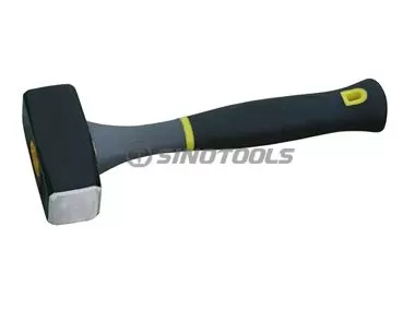 German Type Stoning Hammer With Three-Plastic-Coating Handle