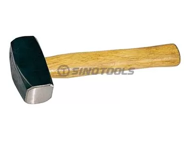 British Type Stoning Hammer With Wooden Handle