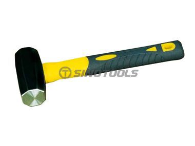Japanese Type Octagonal Hammer With TPR Plastic-Coating Handle