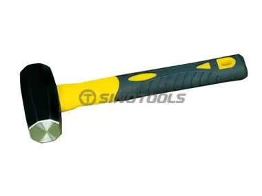 Japanese Type Octagonal Hammer With TPR Plastic-Coating Handle