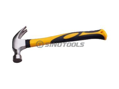American Type Claw Hammer, PP+TPR Coated Fiberglass Handle