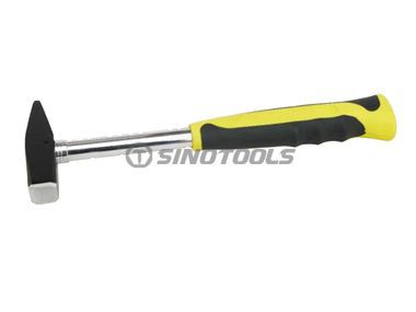 Machinist Hammer, Double Color Sleeve Steel Tubular Handle 