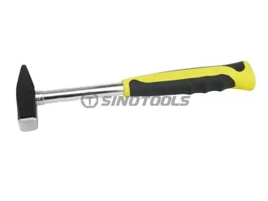 Machinist Hammer, Double Color Sleeve Steel Tubular Handle 