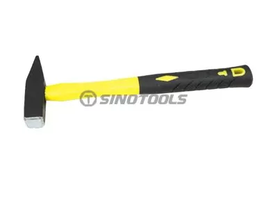 German Type Machinist Hammer With Double-Color Plastic-Coating Handle