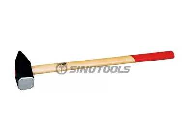 German Type Machinist Hammer With Wooden Handle