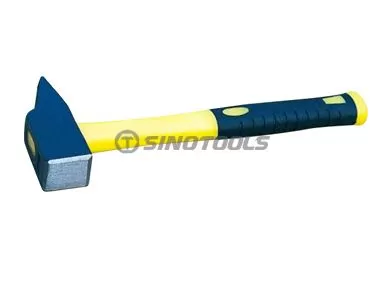 French Type Machinist Hammer With Double Color Plastic-Coating Handle