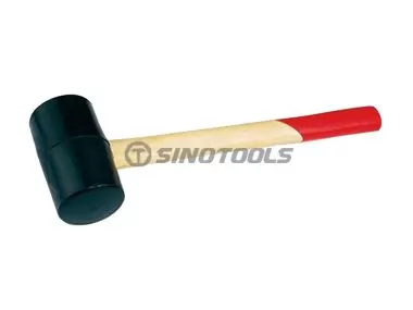 Rubber Mallet With Wooden Handle
