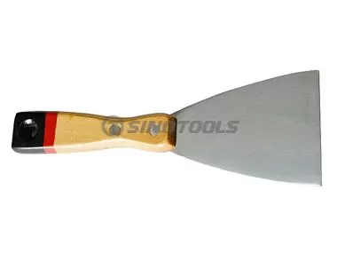 Putty Knife with Wooden Handle